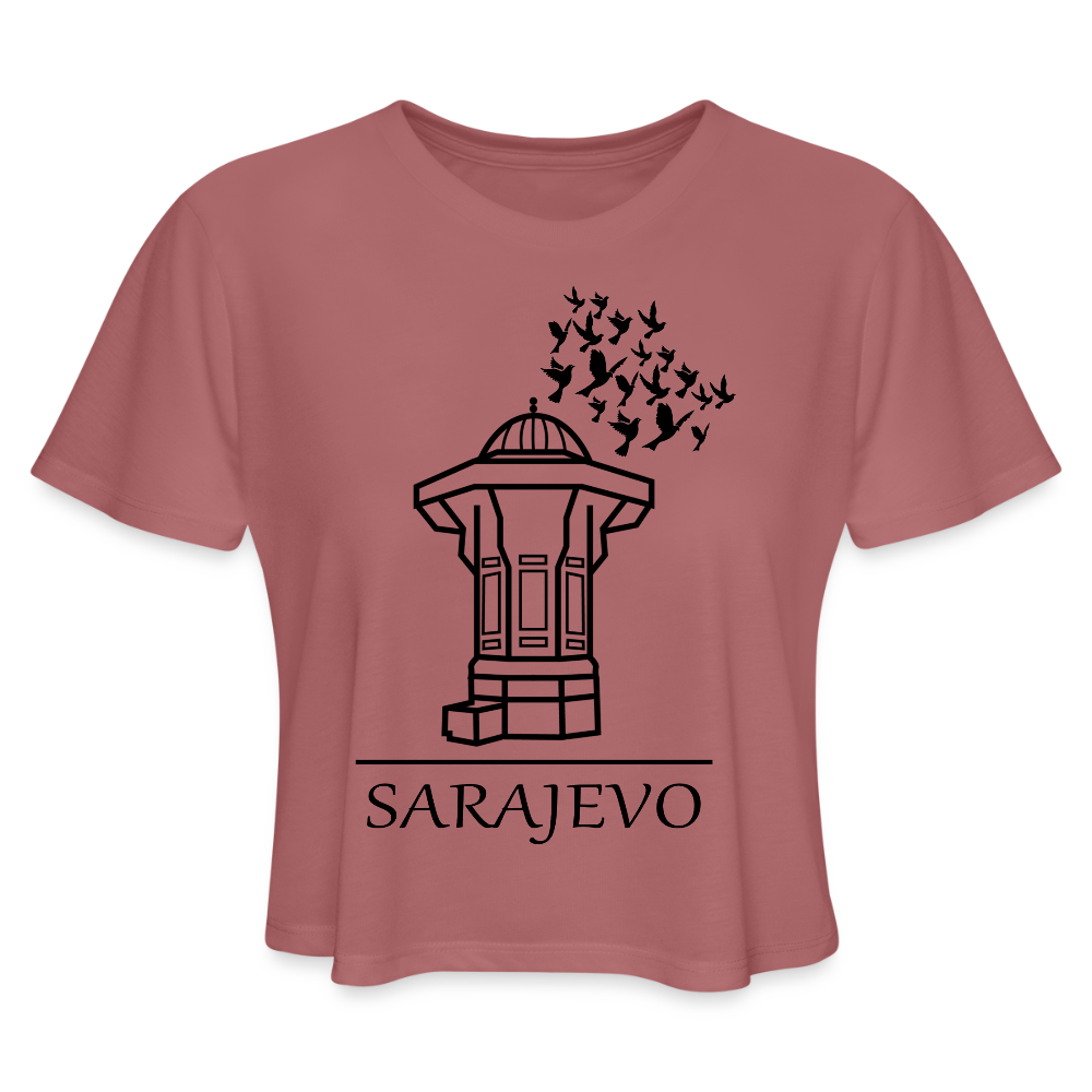 Sarajevo | Kratka zenska majica - mauve