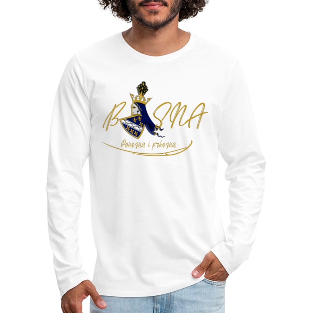 Bosna | Majica dugi rukav - white