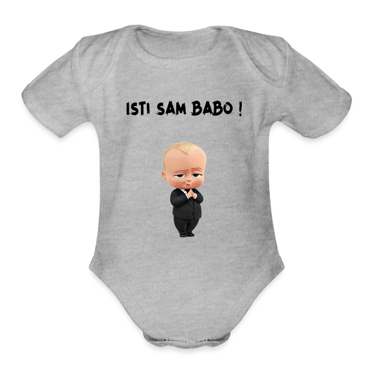 Isti sam Babo | Bodi - heather grey