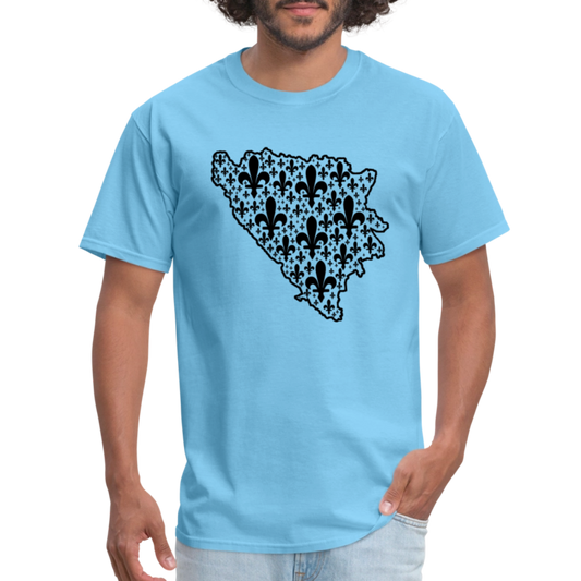 Ljiljani u granicama | Majica kratki rukav - aquatic blue