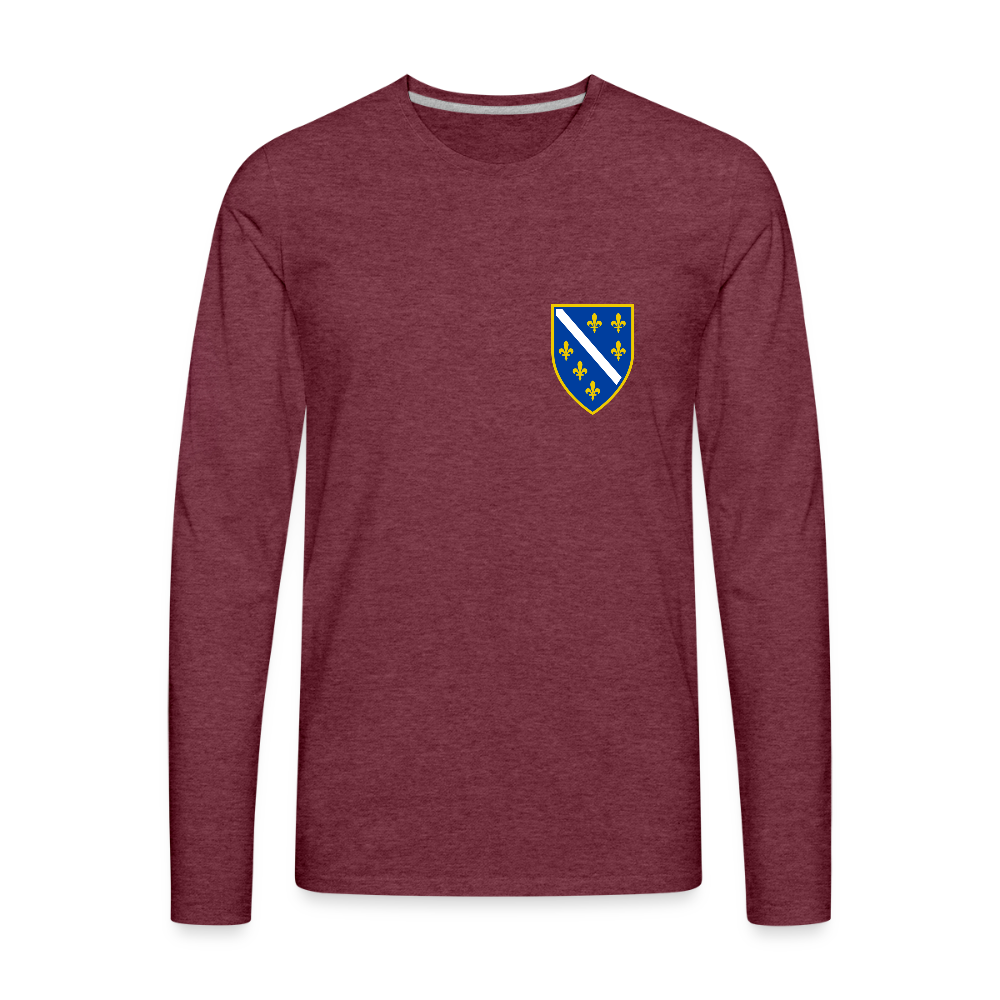 RBiH | Majica dugi rukav - heather burgundy