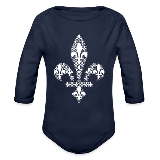 Ljiljani u ljiljanu | Bodi dugi rukav - dark navy