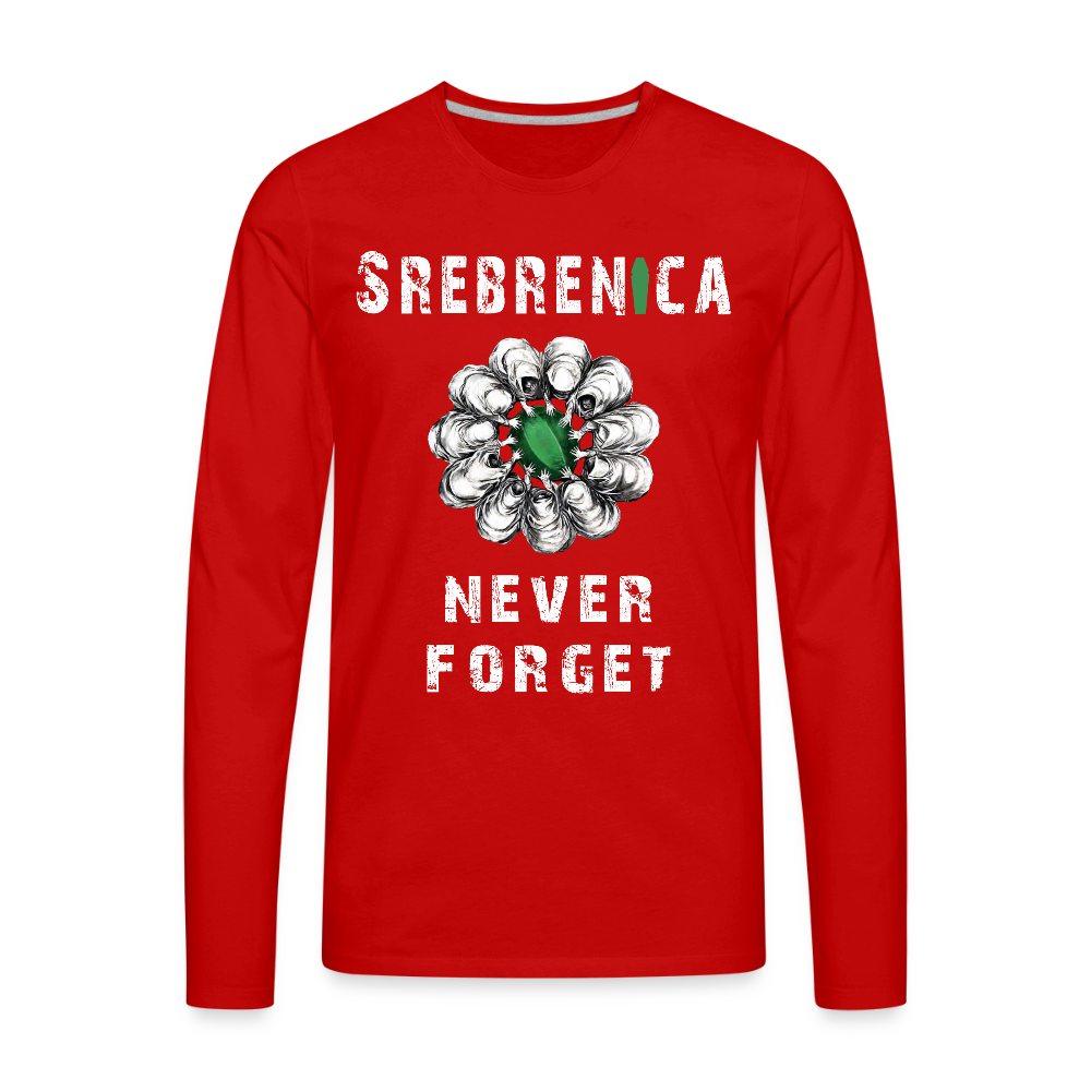 Srebrenica | Majica dugi rukav - red
