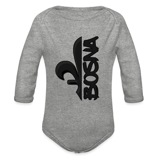 Ljiljan Bosanski | Bodi dugi rukav - heather grey