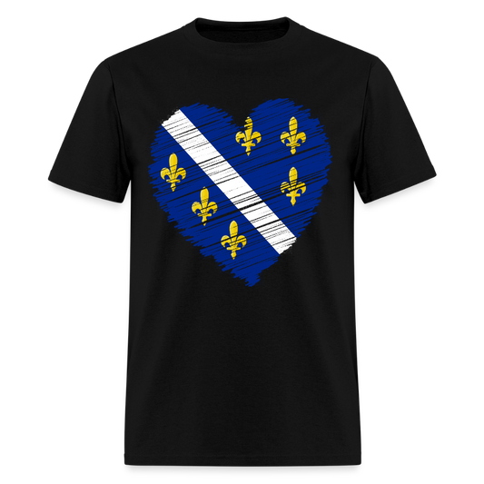 Srce ljiljan | Majica kratki rukav - black