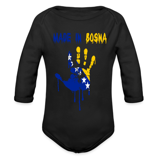 Made in Bosnia | Bodi dugi rukav - black