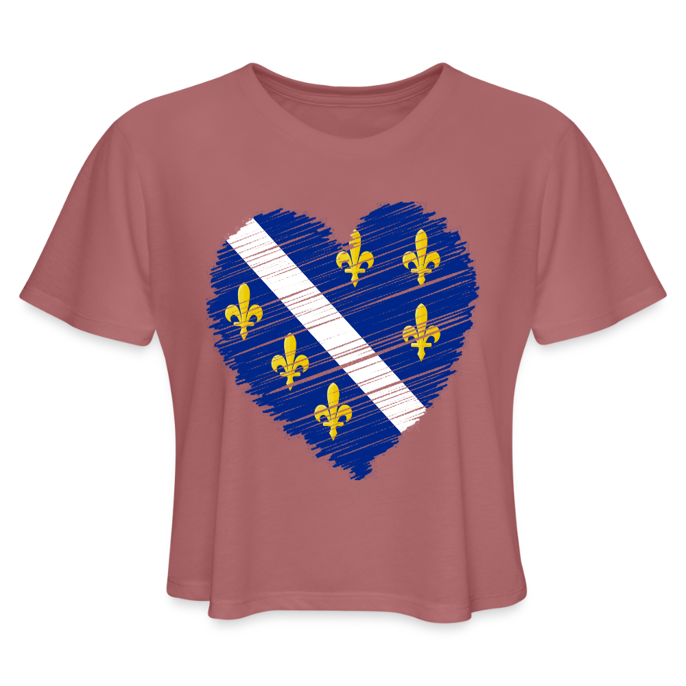 Srce Ljiljna | Kratka zenska majica - mauve