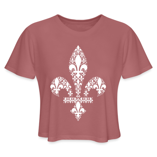 Ljiljani u ljiljanu | Kratka zenska majica - mauve