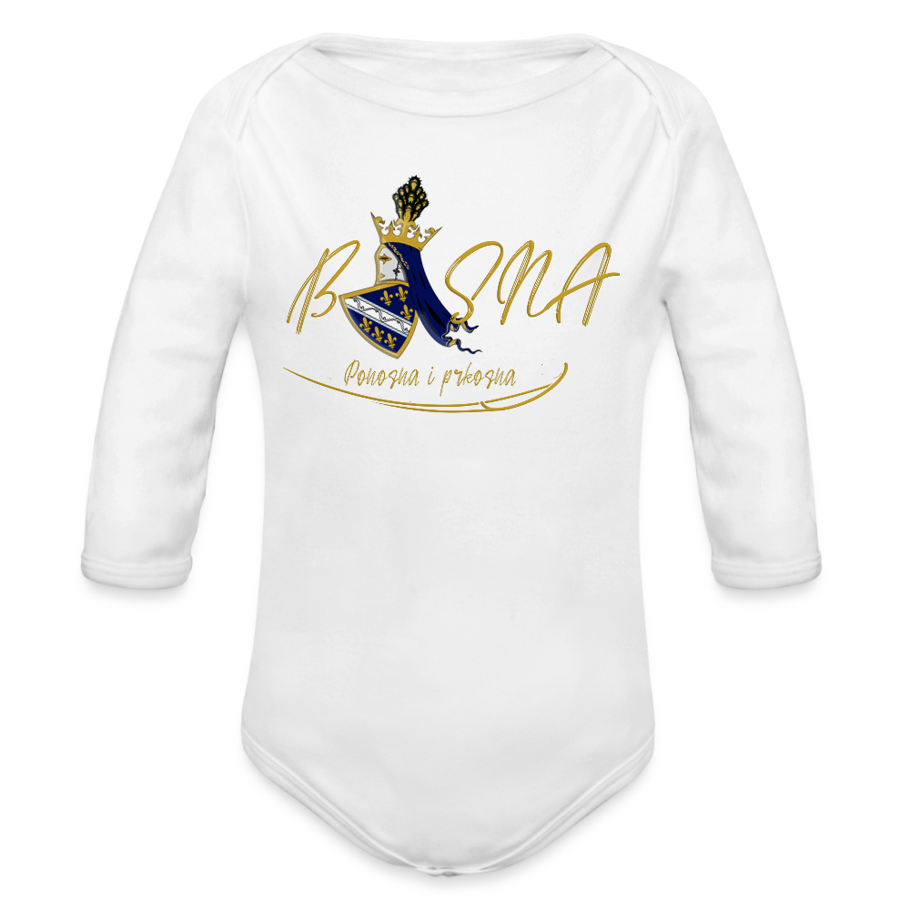 Bosna | Bodi dugi rukav - white