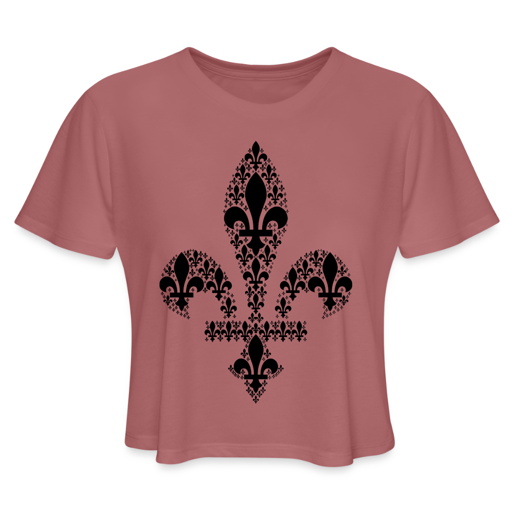 Ljiljani u Ljiljanu | Kratka zenska majica - mauve