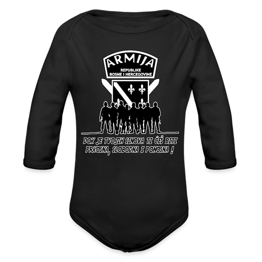 Armija BiH | Bodi dugi rukav - black
