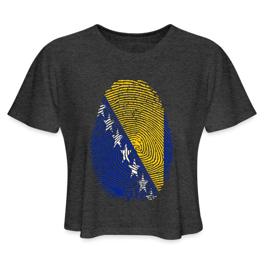 Otisak Bosanski | Kratka zenska majica - deep heather