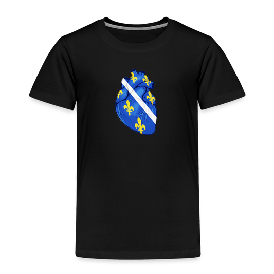 Srce ljiljan | Djecija majica - black