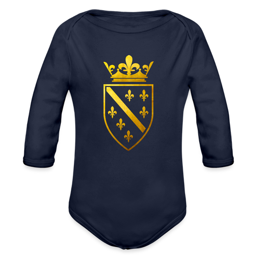 Zlatna Bosna | Bodi dugi rukav - dark navy