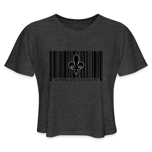 Barcode Ljiljan | Kratka zenska majica - deep heather