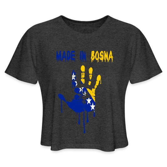 Made in Bosna | Kratka zenska majica - deep heather
