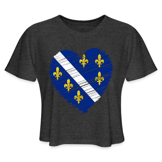 Srce Ljiljna | Kratka zenska majica - deep heather