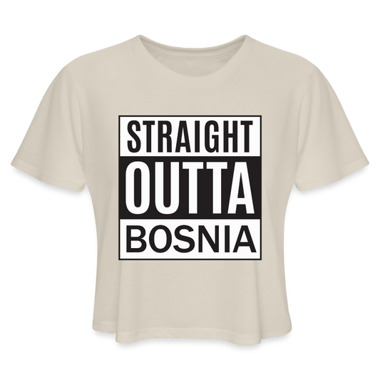 Straight outta Bosnia | Kratka zenska majica - dust
