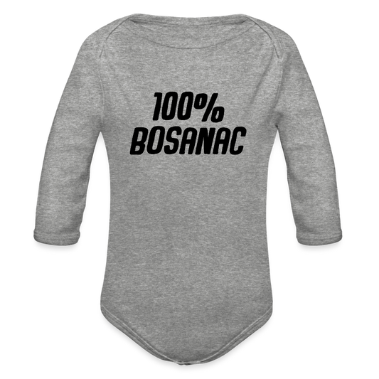 100% Bosanac | Bodi dugi rukav - heather grey