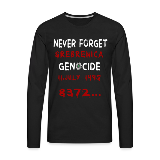 Srebrenica | Majica dugi rukav - black