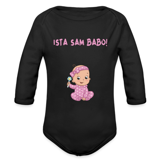 Ista sam Babo | Bodi dugi rukav - black