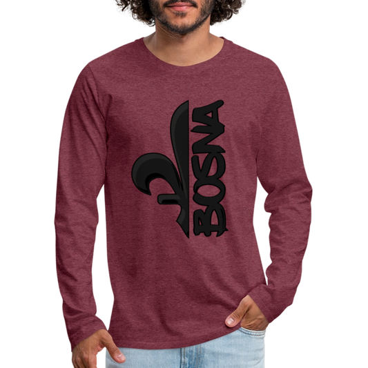 Bosna | Majica dugi rukav - heather burgundy