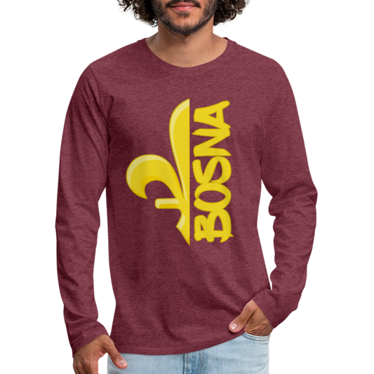 Bosna | Majica dugi rukav - heather burgundy