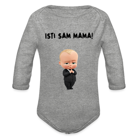 Isti sam mama | Bodi dugi rukav - heather grey