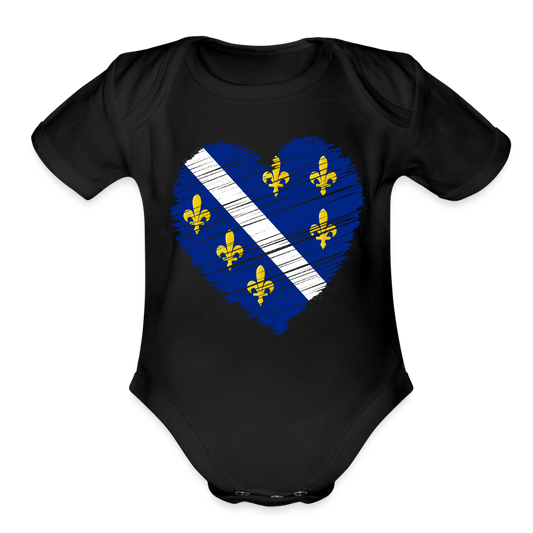 Srce ljiljan | Bodi - black