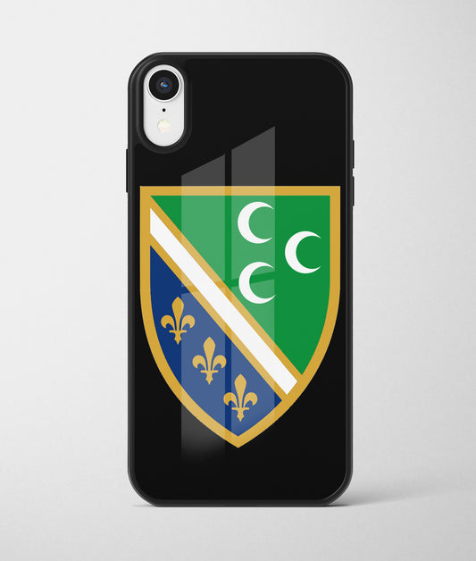 Sandzak | Premium Staklena Maskica sa motivom ljiljana – patriotski simbol Bosne i Hercegovine