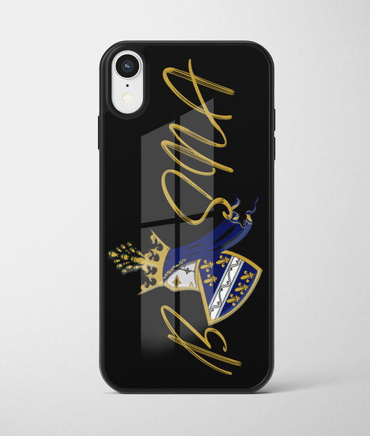 Bosanae. | Premium Staklena Maskica sa motivom ljiljana – patriotski simbol Bosne i Hercegovine