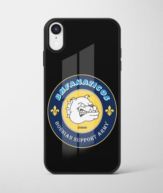 BHFanaticos | Premium Staklena Maskica sa motivom ljiljana – patriotski simbol Bosne i Hercegovine