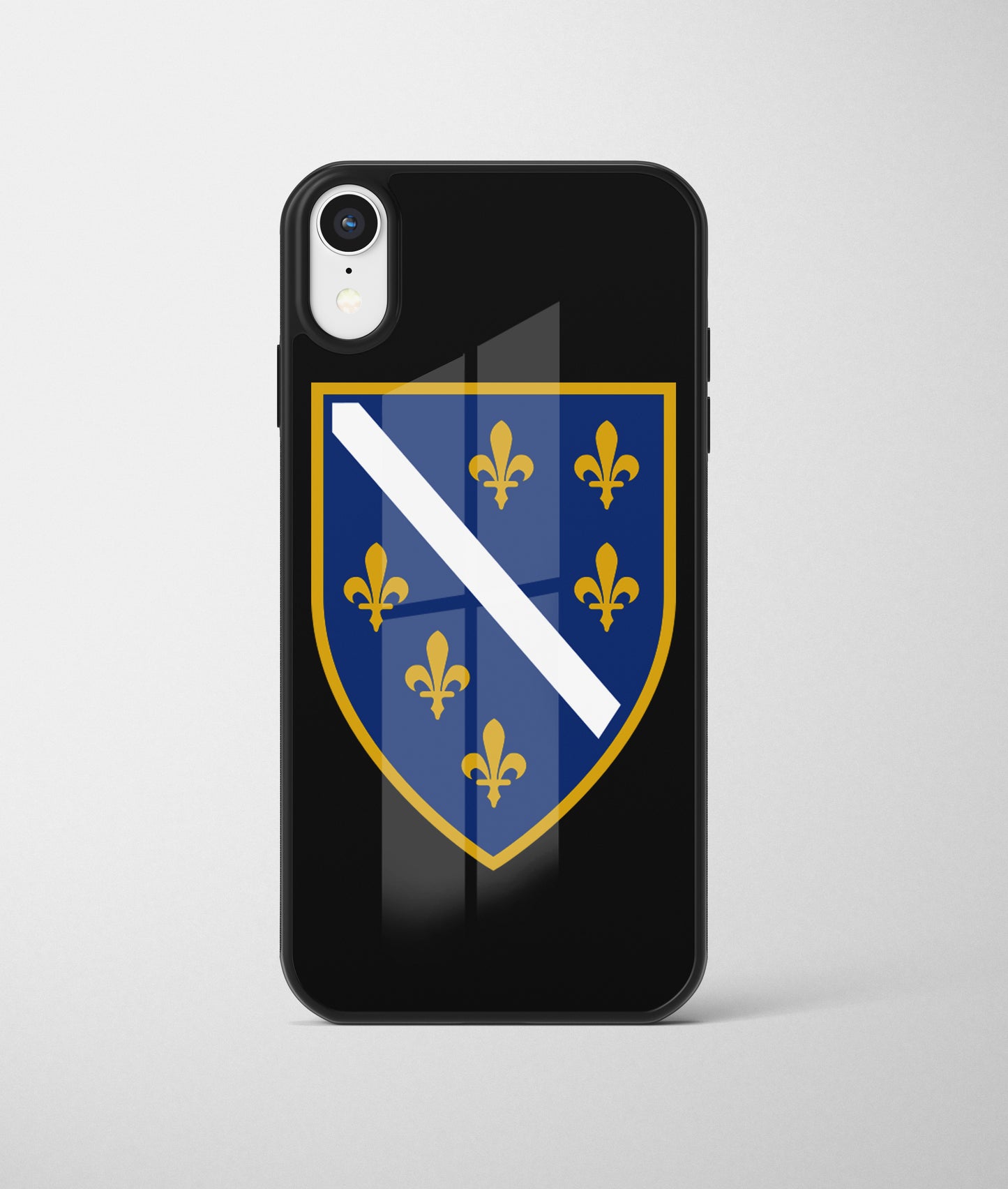 RBIH | Premium Staklena Maskica sa motivom ljiljana – patriotski simbol Bosne i Hercegovine