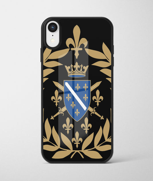 Vijenac Bosna | Premium Staklena Maskica sa motivom ljiljana – patriotski simbol Bosne i Hercegovine