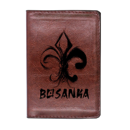 Bosanka | Futrola za pasoš sa motivom ljiljana š€“ patriotski simbol Bosne i Hercegovine