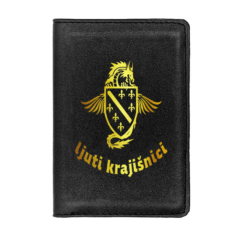 Ljuti krajišnici | Futrola za pasoš sa motivom ljiljana š€“ patriotski simbol Bosne i Hercegovine