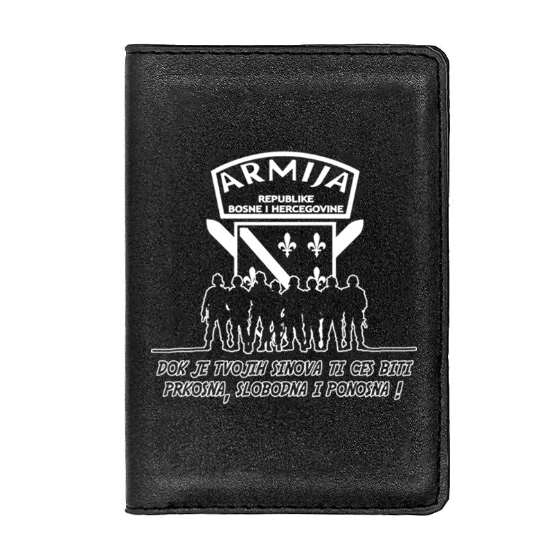 Dok je tvojih sinova... | Futrola za pasoš sa motivom ljiljana š€“ patriotski simbol Bosne i Hercegovine