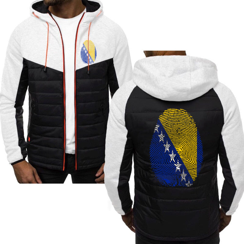 Otisak Bosanski | Jesenja jakna sa motivom ljiljana – patriotski simbol Bosne i Hercegovine