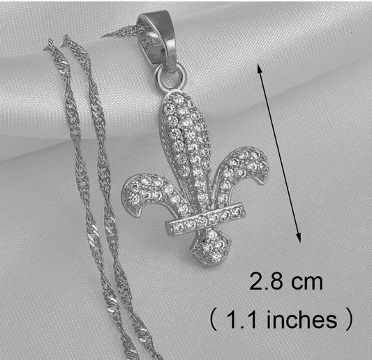 Ljiljan sa cirkonima | Lanac sa motivom ljiljana – patriotski simbol Bosne i Hercegovine