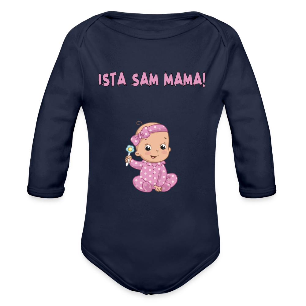 Ista sam mama | Bodi dugi rukav - dark navy