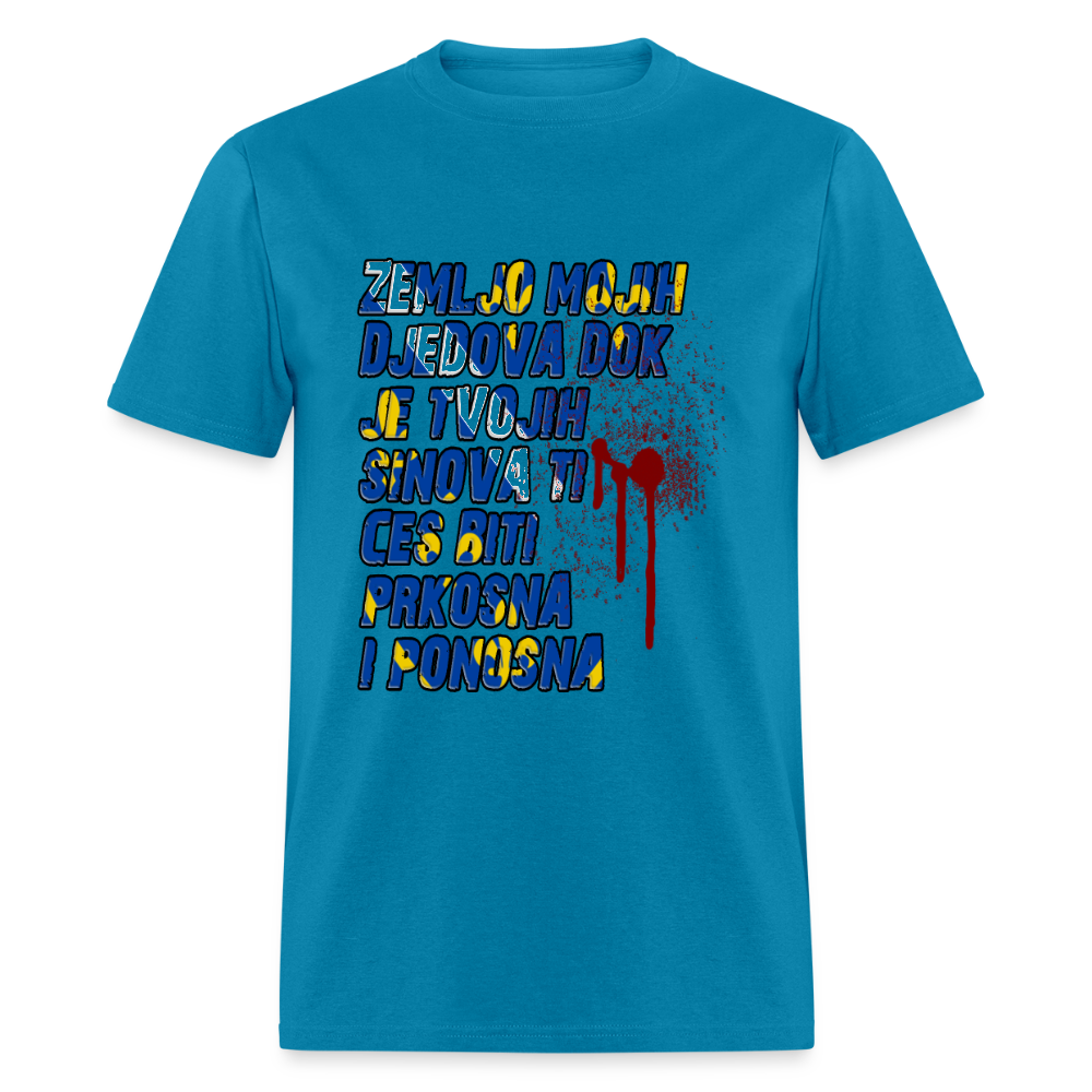 Zemljo mojih djedova | Majica kratki rukav - turquoise