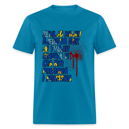 Zemljo mojih djedova | Majica kratki rukav - turquoise