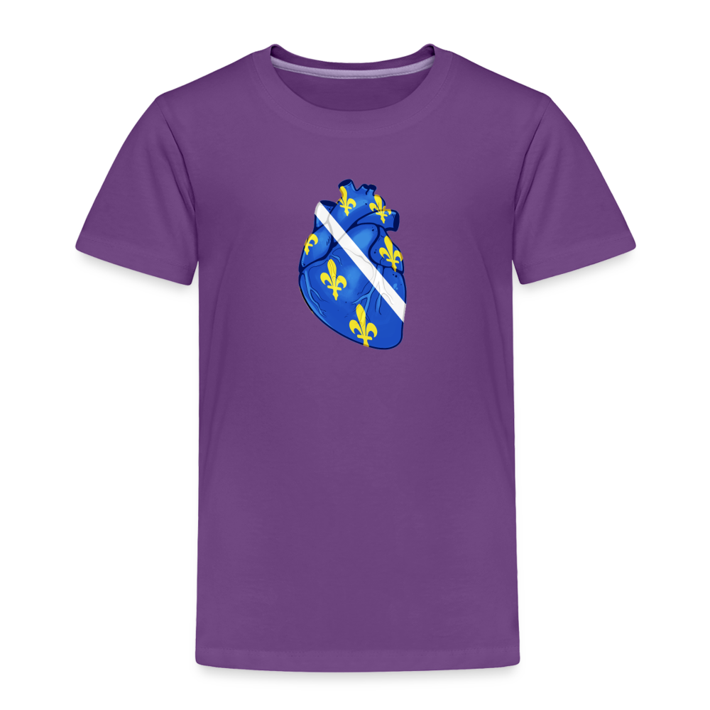 Srce ljiljan | Djecija majica - purple