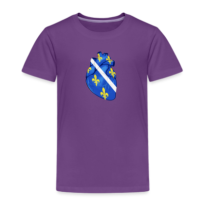 Srce ljiljan | Djecija majica - purple