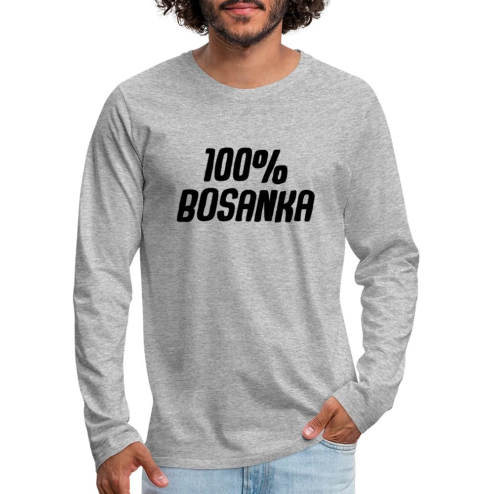 100% Bosanka | Majica dugi rukav - heather gray