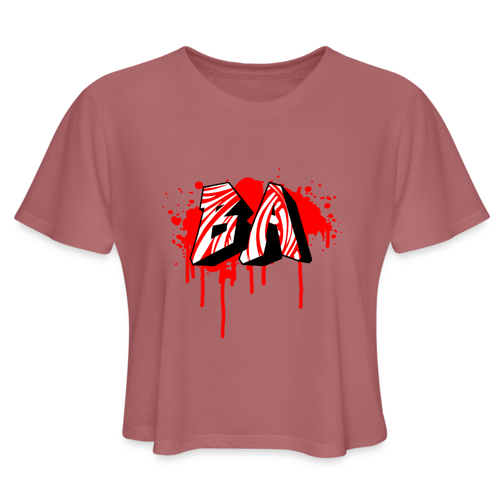 BA | Kratka zenska majica - mauve