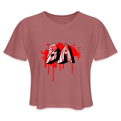 BA | Kratka zenska majica - mauve