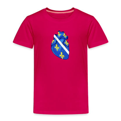 Srce ljiljan | Djecija majica - dark pink
