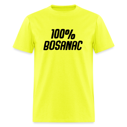 100% Bosanac | Majica kratki rukav - safety green