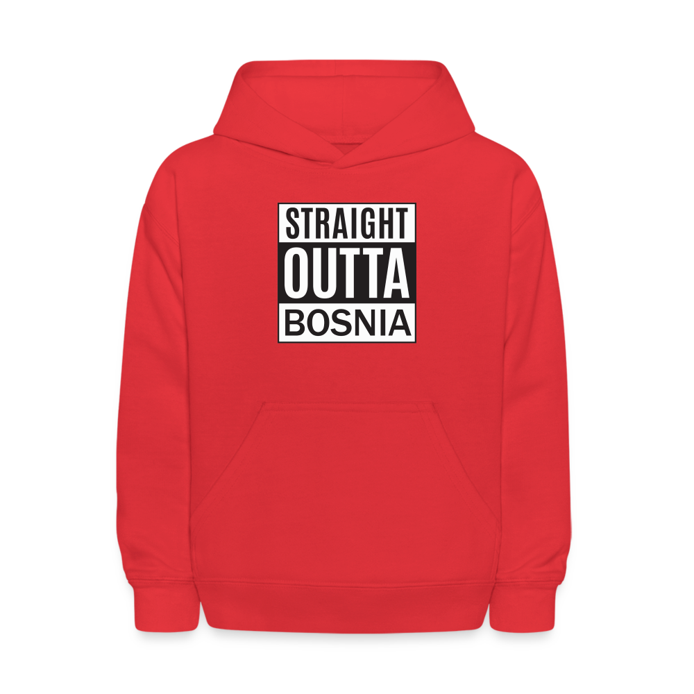 Straight outta Bosnia | Djeciji duks - red